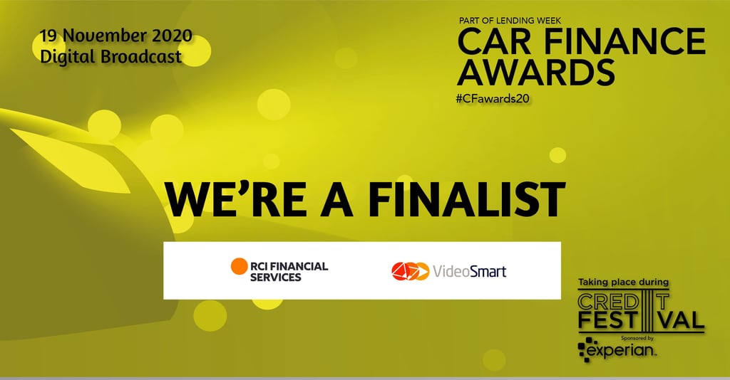 We're a finalist for 'Best Use of Technology' at the Car Finance Awards 2020